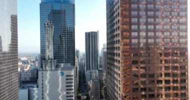 4K Los Angeles, Los Angeles İHA 'dan şehir merkezi görüntüsü