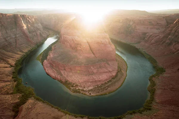 Rio Colorado Paisagem Horseshoe Curva Grand Canyon National Park Arizona — Fotografia de Stock