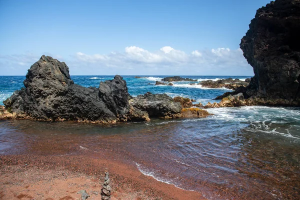 Sea Wave Rock Φόντο Καλοκαιρινής Παραλίας — Φωτογραφία Αρχείου