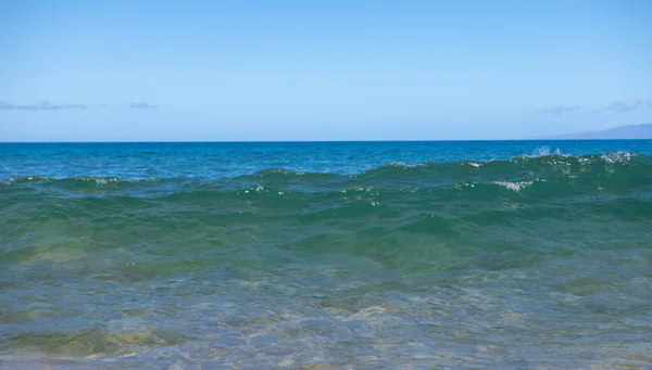 Latar Belakang Pantai Tropis Dengan Laut Biru Liburan Atau Bersantai — Stok Foto