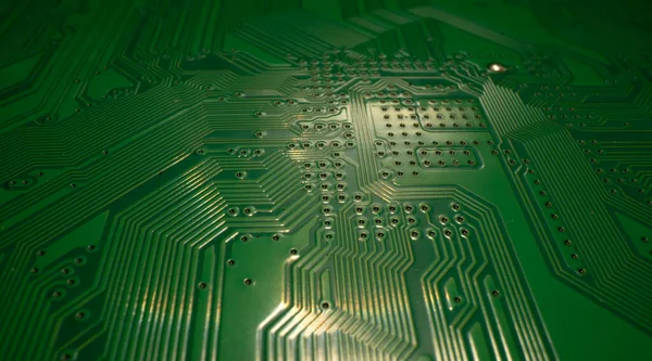 Elektronische Printplaat Technologie Achtergrond Elektronisch Plaatpatroon Circuit Board Elektrisch Schema — Stockfoto