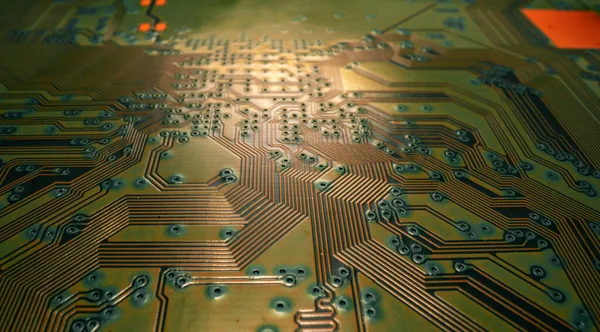 Circuit Board Elektronisch Moederbord Digitaal Engineering Concept High Tech Technologie — Stockfoto