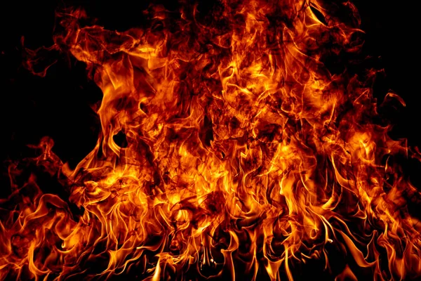 Texture Fire Black Background Abstract Fire Flame Background Large Burning — Stock Photo, Image