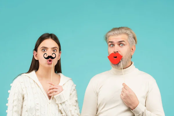 Woman Moustache Man Red Lips Transgender Gender Identity Equality Human — Stock fotografie