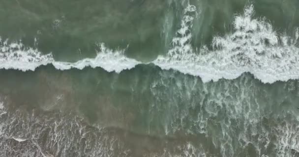 Waves Water Sea Waters Ocean Swirl Beach Scenic Coastline — Stock Video