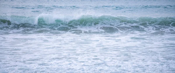 Панорама Тропічних Океанічних Вод Морських Хвиль Спокійна Вода Океанський Фон — стокове фото
