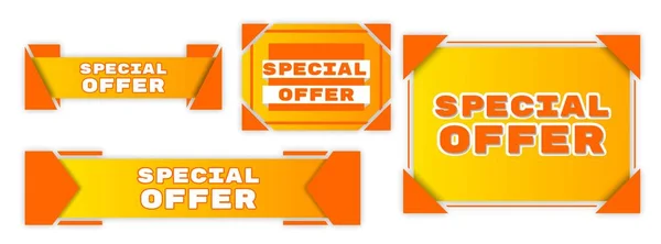 Vector Illustratie Van Speciale Aanbieding Perfect Voor Gebruik Banners Design — Stockvector