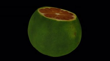 Şeffaf arkaplanda (alfa kanalı ile) dönen bir Lime 'ın gerçekçi canlandırması. Video kusursuz bir şekilde döngüye giriyor ve 3 boyutlu nesne gerçek bir kireçten taranıyor..