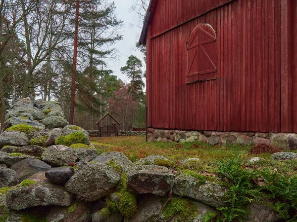 핀란드어 Helsinki Seurasaari Island Autumn Karuna Church Karunan Kirkko — 스톡 사진