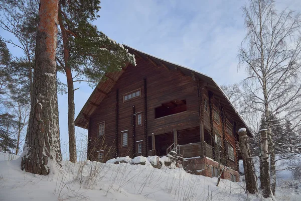 Művész Háza Finn Tuusula Partján Télen Múzeum Félsziget Pekka Halonen — Stock Fotó
