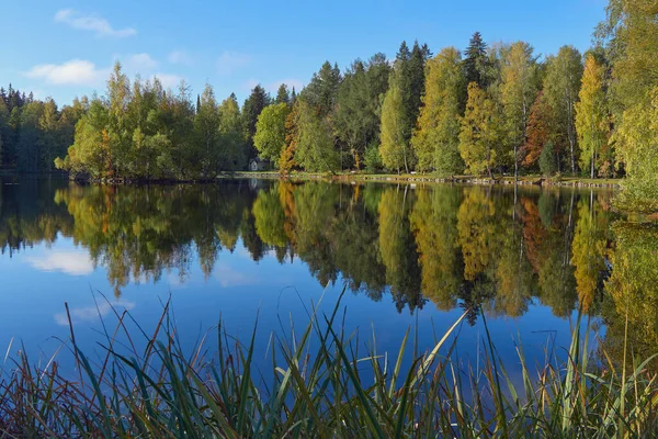 Finlandiya Nın Hameenlinna Kentindeki Aulanko Doğa Koruma Dinlenme Bölgesinde Sonbahar — Stok fotoğraf