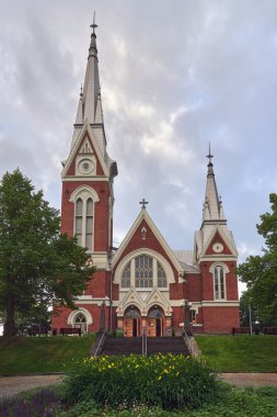 Lutheran church in Finnish Joensuu: outside view.
