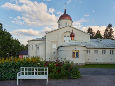 Uusi Valamo monastery orthodox building in Finnish Heinavesi.
