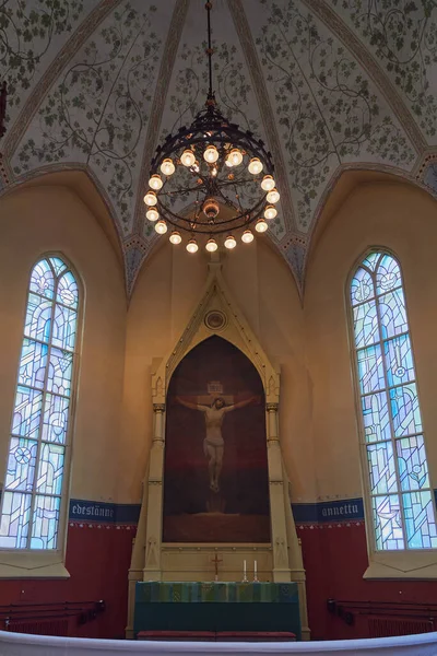 Lutheran Church Finnish Joensuu Interior — 스톡 사진