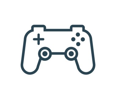 Oyun çubuğunun vektör simgesi, ince bir çizgiden yapılmış bir oyun.