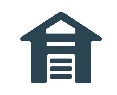 Vektör illüstrasyon, logo, gayrimenkul, ev ve binaların simgesi. Sanayi ve mimari. Düzenlenebilir. 