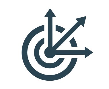 Bir simge, logo, iş, finans ve pazarlamanın vektör çizimi. Büyüme, başarılar.