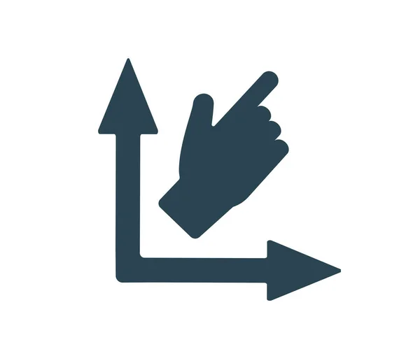 Ilustrație Vectorială Unei Pictograme Logo Afaceri Finanțe Marketing Creștere Realizări — Vector de stoc