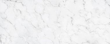 Arkaplan için panorama beyaz mermer dokusu veya döşeme dekoratif tasarımı.
