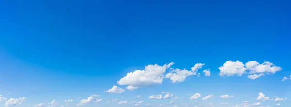 Hermoso Panorama Cielo Azul Nubes Con Luz Natural Fondo — Foto de Stock