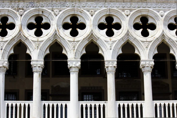 Venice Ducal Palace, Architectural detail — Stock Photo, Image