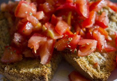 tipik İtalyan bruschetta