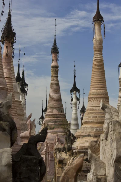 Kakku tempel i myanmar — Stockfoto