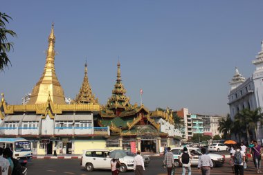 yangon şehir merkezi.