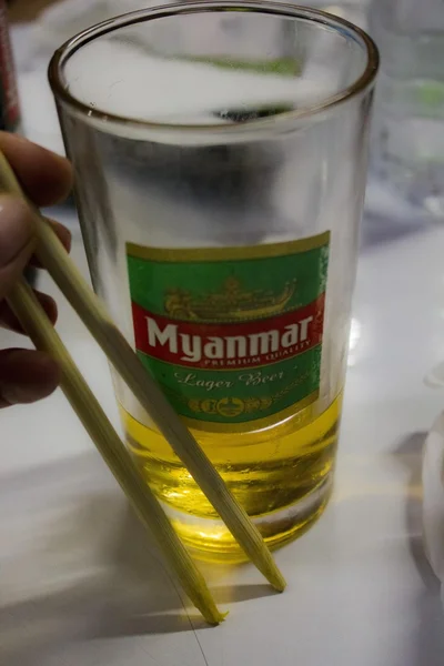 Myanmar Lager Beer — Stock Photo, Image