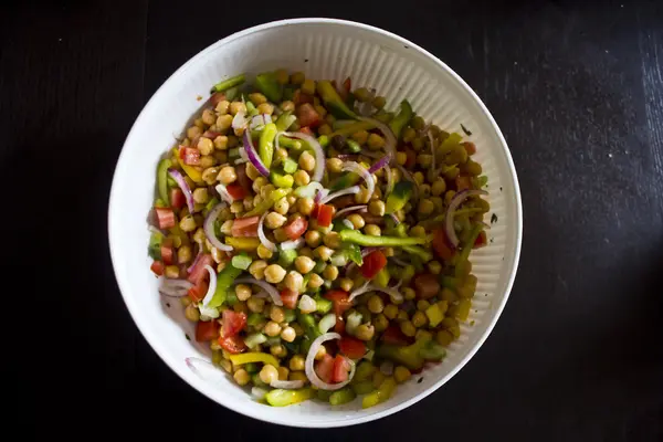 Garbanzo-Bohnensalat. — Stockfoto