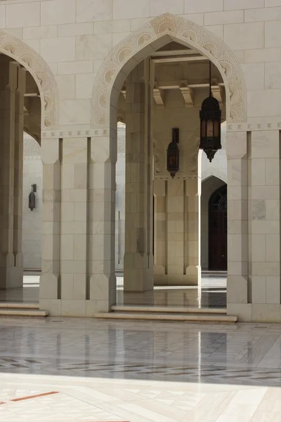 苏丹卡布斯清真寺，建筑细部 — 图库照片