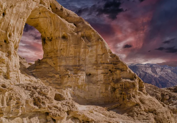 Geologische wonderen van de woestijn van de Negev, Israël — Stockfoto