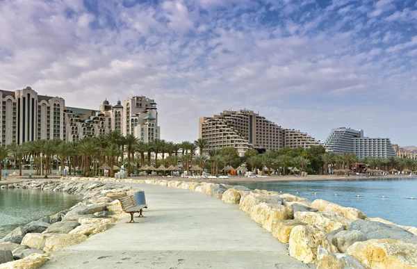 An zentralen Promenade von Eilat anzeigen — Stockfoto