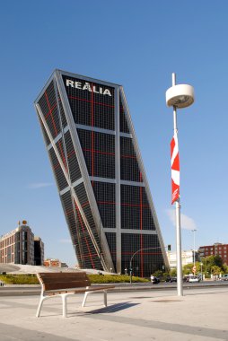 Madrid, İspanya - august19: bir kule kio üzerinde 19 Ağustos 20