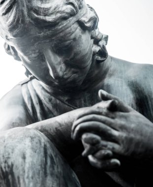 Bir meleğin soyut bir görüntüsü. Bizim için dua eden, çaresiz durumlarda umut veren ve yardım eden bir melek.