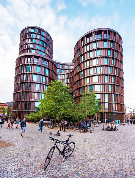 덴마크 코펜하겐 가르드 베르크 가설계 타워스 2019 덴마크 코펜하겐에 볼리를 — 스톡 사진