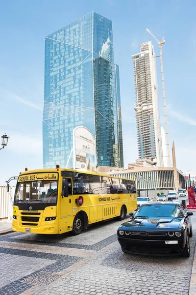 Dubaï Émirats Arabes Unis Février 2021 Voiture Noire Luxe Dodge — Photo