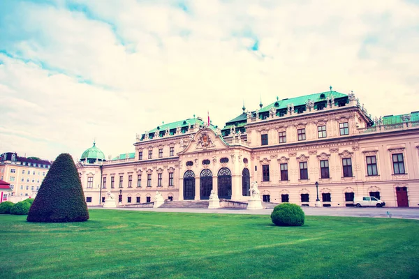 Εκπληκτική Θέα Του Παλατιού Belvedere Στη Βιέννη Αυστρία — Φωτογραφία Αρχείου