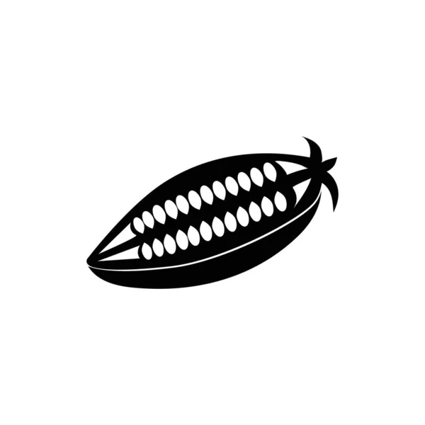 Sesam Schwarze Silhouette Auf Weißem Hintergrund Logo Emblem Zeichen Symbol — Stockvektor