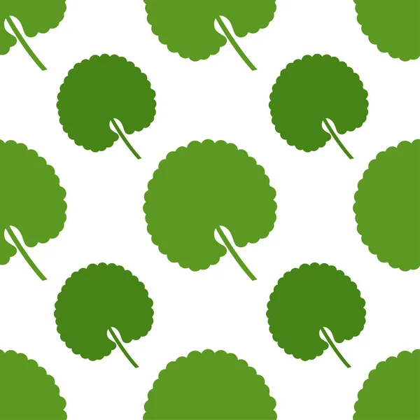 Трава Ґотуло. Безшовний фон з листям. Зелений силует . — стоковий вектор
