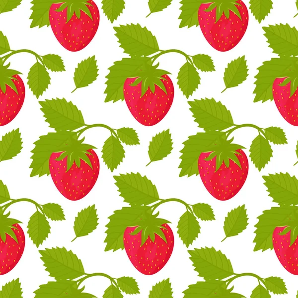 Çileklerle kusursuz desen.