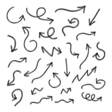 Bir çift ok. Bir işaret, bir sembol. Vektör