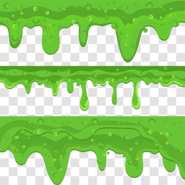 Yeşil iksir. Çizgiler, damlalar. Cadılar Bayramı. Vektör seti 