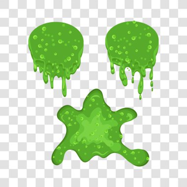 Potion. Blots, streaks, drops. Vector set for Halloween.