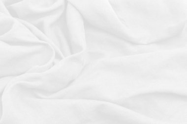 Beyaz kumaş kumaş dokusu arka planı, yüksek çözünürlüklü beyaz kumaş. Soyut keten kumaş dalgası lüks görünüyor..