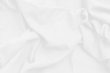 Beyaz kumaş kumaş dokusu arka planı, yüksek çözünürlüklü beyaz kumaş. Soyut keten kumaş dalgası lüks görünüyor..