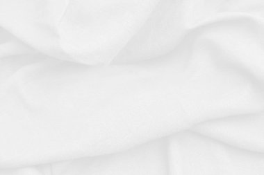 Beyaz kumaş kumaş dokusu yumuşak dalgalarla soyut arkaplan