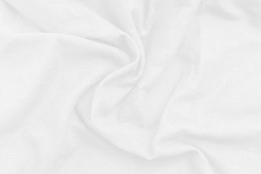 Beyaz kumaş kumaş dokusu yumuşak dalgalarla soyut arkaplan