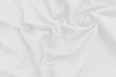 Beyaz kumaş kumaş dokusu yumuşak dalgalarla soyut arkaplan