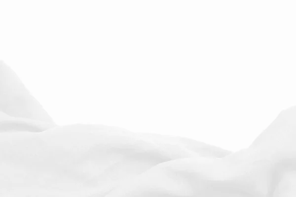 Текстура Льна Обратного Отбрасывания Красива Пустым Пространством Белая Ткань Белом — стоковое фото